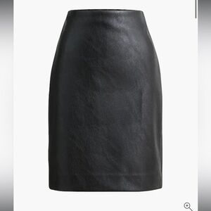 NWT J Crew Factory Faux Leather Pencil Skirt Size 12